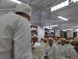 Hadd saheb taking Misaaq of Mumineen at Zenith Hall